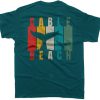 Antique Jade Back Cable Beach Whale t shirt