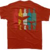 Antique Orange Back Cable Beach Whale t shirt
