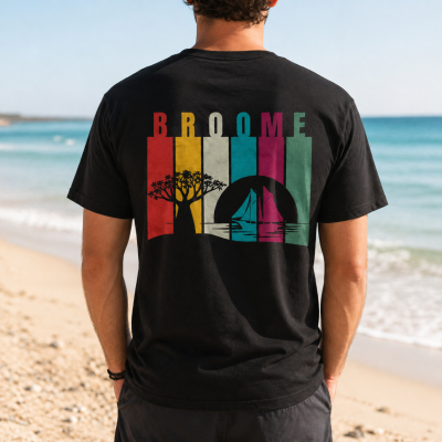 Cable Beach Apparel Classic Boab and Pearl Lugger t shirt