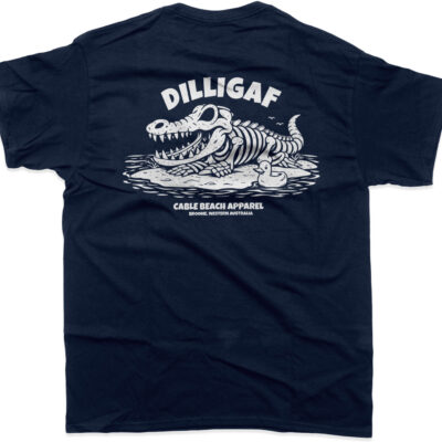 Navy Back DILLIGAF White