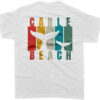 White Back Cable Beach Whale t shirt